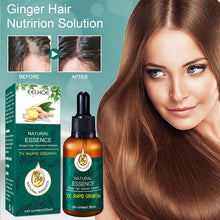 Load image into Gallery viewer, Ginger Hair Nutrient Solution Repairing Hair Follicles Hair Growth Liquid Nourishing Moisturizing Hair Care Essential Oil