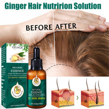 Load image into Gallery viewer, Ginger Hair Nutrient Solution Repairing Hair Follicles Hair Growth Liquid Nourishing Moisturizing Hair Care Essential Oil