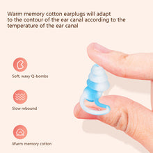 Load image into Gallery viewer, Silicone Sound Insulation Earplugs Soft Comfortable Noise Reduction Earplugs Washable Reusable Sleeping Earplugs