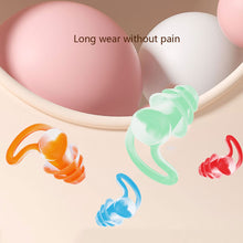 Load image into Gallery viewer, Silicone Sound Insulation Earplugs Soft Comfortable Noise Reduction Earplugs Washable Reusable Sleeping Earplugs