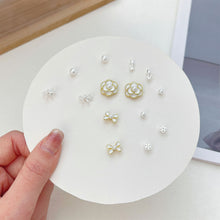 Load image into Gallery viewer, Exquisite Small One-week Earrings Set Cute Sweet Alloy Earrings Ear Studs Jewelry Accessories for Women