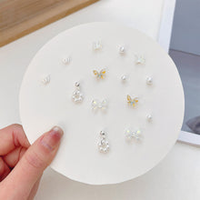 Load image into Gallery viewer, Exquisite Small One-week Earrings Set Cute Sweet Alloy Earrings Ear Studs Jewelry Accessories for Women
