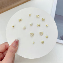 Load image into Gallery viewer, Exquisite Small One-week Earrings Set Cute Sweet Alloy Earrings Ear Studs Jewelry Accessories for Women