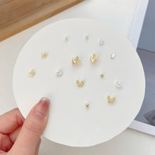 Load image into Gallery viewer, Exquisite Small One-week Earrings Set Cute Sweet Alloy Earrings Ear Studs Jewelry Accessories for Women