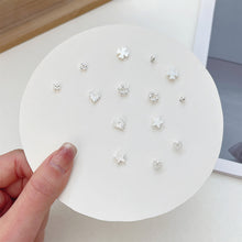 Load image into Gallery viewer, Exquisite Small One-week Earrings Set Cute Sweet Alloy Earrings Ear Studs Jewelry Accessories for Women