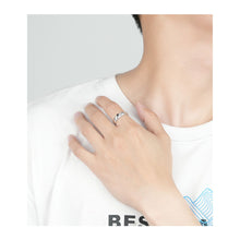Load image into Gallery viewer, Moonstone Astronaut Couple Ring Fashion Creative Alloy Couple Ring Adjustable Ring Jewelry Gift For Men Women