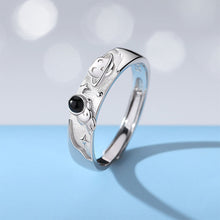 Load image into Gallery viewer, Moonstone Astronaut Couple Ring Fashion Creative Alloy Couple Ring Adjustable Ring Jewelry Gift For Men Women