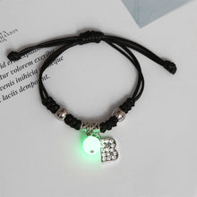 Load image into Gallery viewer, Luminous Bracelet Alloy Letter Pendant Woven Bracelet Simple Versatile Adjustable Bracelet Hand Jewelry