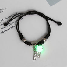 Load image into Gallery viewer, Luminous Bracelet Alloy Letter Pendant Woven Bracelet Simple Versatile Adjustable Bracelet Hand Jewelry