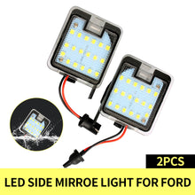 Load image into Gallery viewer, Car Rear View Side Mirror Under Pathway Lights LED Puddle Lamps For Ford Mondeo MK4 Focus Kuga Dopo Escape C-Max