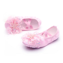 Load image into Gallery viewer, Cute Princess Dance Shoes Children's Soft Soles Free Lace-Up Ballet Shoes Chinese Dance Body Training Special Cat Claw Shoes