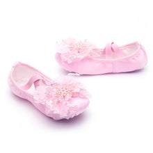 Load image into Gallery viewer, Cute Princess Dance Shoes Children's Soft Soles Free Lace-Up Ballet Shoes Chinese Dance Body Training Special Cat Claw Shoes