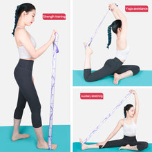 Load image into Gallery viewer, 8-Section Digital Separation Yoga Stretch Band Fitness Exercise Body Sculpting Elastic Band Dance Pilates Gymnastics Resistance Band