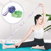 Load image into Gallery viewer, 8-Section Digital Separation Yoga Stretch Band Fitness Exercise Body Sculpting Elastic Band Dance Pilates Gymnastics Resistance Band