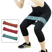 Load image into Gallery viewer, Leopard Print Squat Shape Resistance Band Yoga Pilates Tension Band Elastic Glue Butt Ring Fitness Accesorios Gym Equipment