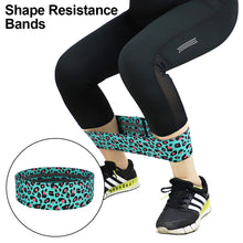 Load image into Gallery viewer, Leopard Print Squat Shape Resistance Band Yoga Pilates Tension Band Elastic Glue Butt Ring Fitness Accesorios Gym Equipment