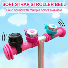 Load image into Gallery viewer, 1PC Strap Kids' Bike Bell Scooter Trolley Candy Color Super Loud Bell Fun Bike Accessories