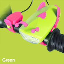 Load image into Gallery viewer, Strap Mini Bee Horn Headlights Waterproof High-Lighted LED Light Plant USB Charging Night Riding Headlights Children's Balance Mountain Bike Decorative Horn