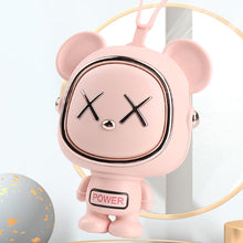 Load image into Gallery viewer, Space Bear Neck Small Fan Usb Charging Three-Speed Adjustable Wind Without Fan Blade Silent Portable Handheld Fan Summer Cooling Tool