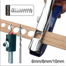 Load image into Gallery viewer, 6/8/10MM Edge Banding Punch Hand Strong Round Hole Flat Bevel Punch Woodworking Pliers Paper PVC Membership Card Puncher