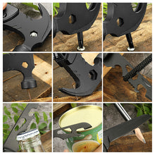 Load image into Gallery viewer, 13 IN 1 Outdoor Multifunctional Stainless Steel Claw Hammer Portable Collapsible Emergency Survival Camping Tool Hammer With Storage Bag