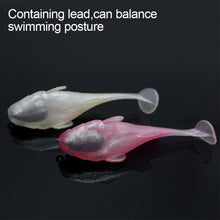 Load image into Gallery viewer, 14G/8CM Hidden Anti-Hanging Bottom Hopping Fish Soft Pvc Coated Lead Head Hook T-Tail Soft Bait Lure Bait Fishing Accessories