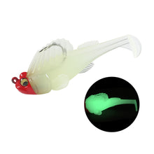 Load image into Gallery viewer, 14G/8CM Hidden Anti-Hanging Bottom Hopping Fish Soft Pvc Coated Lead Head Hook T-Tail Soft Bait Lure Bait Fishing Accessories