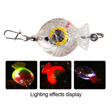 Load image into Gallery viewer, Simulation Dazzling Fish-Attracting Light Rotating LED Underwater Fish Gathering Light Acrylic Luminous Electronic Bait Lure Fishing Bait Accessories