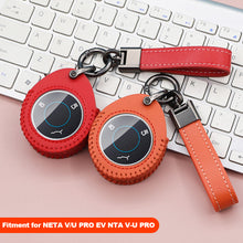 Load image into Gallery viewer, Car Leather Remote Key Case Cover Protect Shell Bag Accessories For Neta V U Pro NETA V/U PRO EV NTA V-U Hezhong New Energy Vehicles