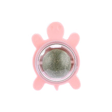 Load image into Gallery viewer, Tortoise Shape Cat Mint Ball Rotating Ball Wall Cat Toy Accessories for Cats Games Catnip Licking Snacks Mint Freshen Breath Pet Supplies