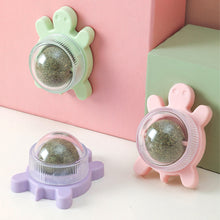 Load image into Gallery viewer, Tortoise Shape Cat Mint Ball Rotating Ball Wall Cat Toy Accessories for Cats Games Catnip Licking Snacks Mint Freshen Breath Pet Supplies