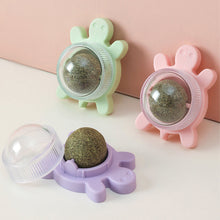 Load image into Gallery viewer, Tortoise Shape Cat Mint Ball Rotating Ball Wall Cat Toy Accessories for Cats Games Catnip Licking Snacks Mint Freshen Breath Pet Supplies
