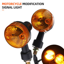 Load image into Gallery viewer, 2Pcs Universal 12V Motorcycle LED Turn Signal Lights Round Indicator Lamp Amber Flashers for Suzuki Honda Kawasaki