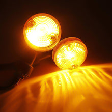 Load image into Gallery viewer, 2Pcs Universal 12V Motorcycle LED Turn Signal Lights Round Indicator Lamp Amber Flashers for Suzuki Honda Kawasaki