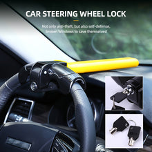Load image into Gallery viewer, Universal Heavy Duty Car Enhance Steering Wheel Lock Anti-theft Car/Van Security Rotary Steering Wheel Lock Automobile Security