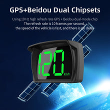 Load image into Gallery viewer, Car GPS HUD Head Up Display Digital Speedometer Speed Meter KMH/MPH for Car Truck Plug and Play Auto Part with Big Font