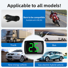 Load image into Gallery viewer, Car GPS HUD Head Up Display Digital Speedometer Speed Meter KMH/MPH for Car Truck Plug and Play Auto Part with Big Font
