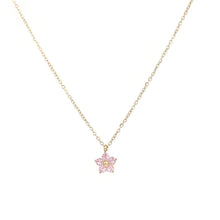 Load image into Gallery viewer, Flower Pendant Stainless Steel Collarbone Chain Fashionable Fresh Elegant and Versatile High-end Necklace for Women