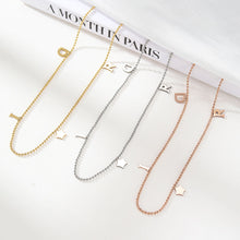 Load image into Gallery viewer, Mini Letter Star Pendant Fashion Versatile Stainless Steel Simple Jewelry Collar Chain Women's Jewelry