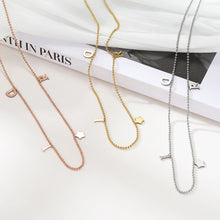 Load image into Gallery viewer, Mini Letter Star Pendant Fashion Versatile Stainless Steel Simple Jewelry Collar Chain Women's Jewelry