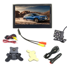 Load image into Gallery viewer, 7Inch Car Rear View Display Monitor Monitor TFT LCD Color Screen Rear View Camera Safe Parking Reversing Support with Car Camera