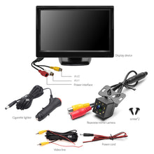 Load image into Gallery viewer, 5Inch Car Rear View Backup Camera LCD Monitor Night Vision Reverse Video Parking Reversing System with Rear View Camera