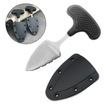 Load image into Gallery viewer, Stainless Steel Outdoor Camping Knife Sawtooth Multi-Functional Pu 'Er Tea Knife Expresscutter Rope Cutting Equipment Wilderness Survival Tools