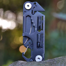 Load image into Gallery viewer, Multifunctional EDC Pocket Survival Tool Foldable Stainless Steel Compact Keyknife Outdoor Hiking Portable Card Knife