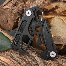 Load image into Gallery viewer, Multifunctional EDC Pocket Survival Tool Foldable Stainless Steel Compact Keyknife Outdoor Hiking Portable Card Knife