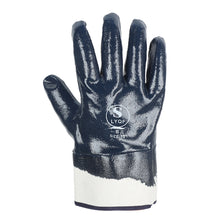 Load image into Gallery viewer, Rubber Impregnated Wear-Resistant Oil-Resistant Waterproof Non-Slip Gloves Full Hand Nitrile Rubber Canvas Cuffs Machined Construction Site Thick Protective Gloves