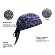 Load image into Gallery viewer, Breathable Fire Retardant Splash Labor Protection Welder Head Cover Headscarf Type Anti-Hot Flame Retardant Working Cap Welding Protective Articles