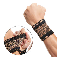 Load image into Gallery viewer, Sports Wrist Brace With Copper Yarn Fitness Pressure Wrist Strap Badminton Basketball Volleyball Brace Anti-Sprain Soothing Tendon Sheath Strain Bandage Unisex