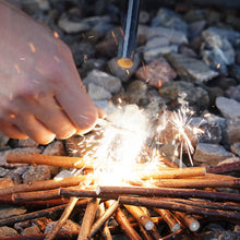 Load image into Gallery viewer, Outdoor Flint Ignition Magnesium Rod Fire Starter Flint Scraper Striker Magnesium Bar Set Camping EDC Emergency Survival Tools
