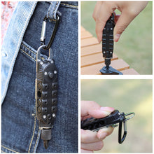 Load image into Gallery viewer, Portable Multifunction Screwdriver Stainless Steel Bottle Opener Pocket Keychain Tools Outdoor Camping Travel EDC Survival Equipment